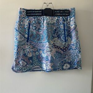 Talbots patterned athletic skirt